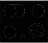 Электрическая варочная поверхность SImfer 9 уровней мощности, сенсорное управление, автоотключение, черное стекло H60D17B070