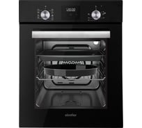 Электрический духовой шкаф SImfer 9 режимов работы, гриль, таймер, конвекция, черная B4EB59070