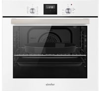 Электрический духовой шкаф SImfer 9 режимов работы, конвекция, гриль, таймер, белая B6EW59070
