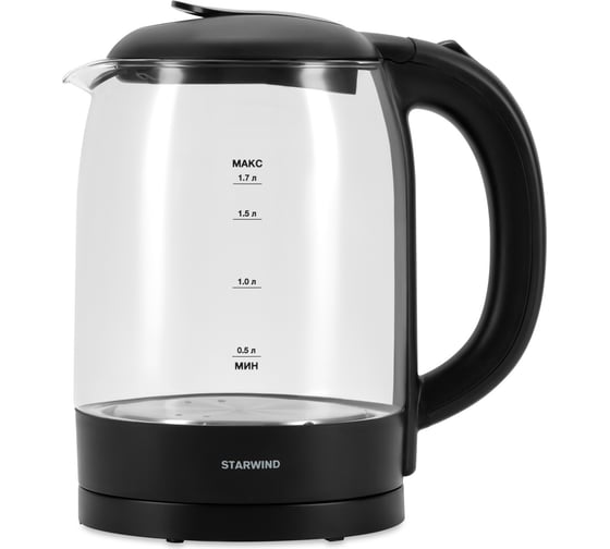 Чайник STARWIND SKG4031 1.7 л 2200Вт черный стекло 1829186