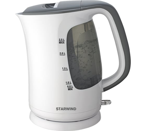Чайник STARWIND SKG3025 2.5 л 2200Вт белый/серый пластик 1929915 1