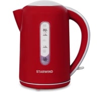 Чайник STARWIND SKG1021 1.7 л 2200Вт красный/серый пластик 1432725