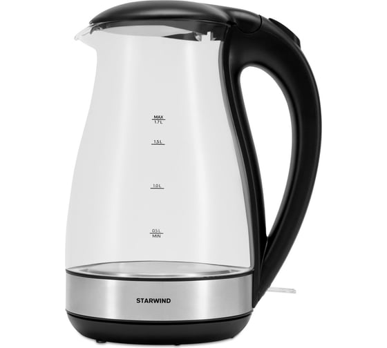 Чайник STARWIND SKP3039 1.7 л 2200Вт черный стекло 1905858