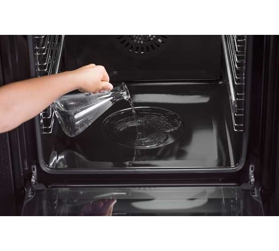 Многофункциональный электрический духовой шкаф DeLonghi nsm 7nl ppp rus, 60 см, черный, телескопические направляющие, паровая система очистки, 3 стекла дверцы К000000000135