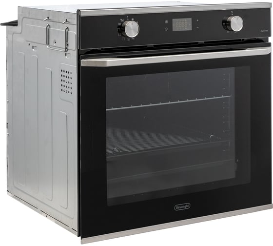 Многофункциональный электрический духовой шкаф DeLonghi nsm 11 nl rus, 60 см, черный, конвекция, поддержка паром, телескопические направляющие К000000000136