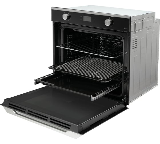 Многофункциональный электрический духовой шкаф DeLonghi nsm 11 nl rus, 60 см, черный, конвекция, поддержка паром, телескопические направляющие К000000000136