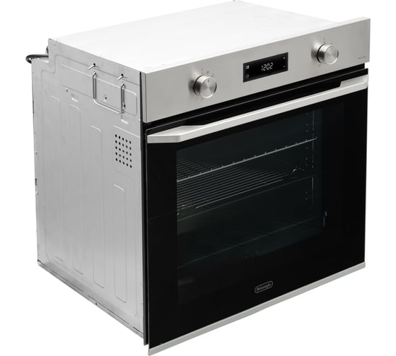 Многофункциональный электрический духовой шкаф DeLonghi nsm 11 xl rus, 60 см, черный, конвекция, телескопические направляющие, паровая система очистки К000000000132