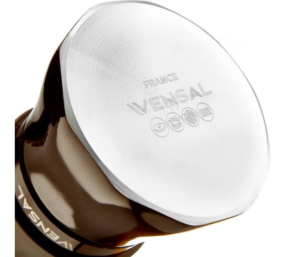 Гейзерная кофеварка VENSAL 3204VS 3 чашки, материал алюминий, не подходит для индукции, кофейный VS3204