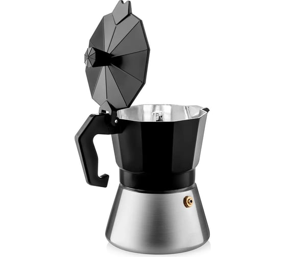 Гейзерная кофеварка VENSAL 3200VS 3 чашки, материал алюминий, нержавеющая сталь, подходит индукции VS3200