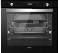 Электрический духовой шкаф SImfer 9 режимов работы, конвекция, гриль, таймер, черное стекло B6ES69070