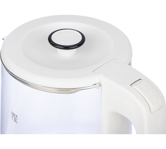 Чайник Homestar hs-1008 1.8 л, стекло, белый 107009