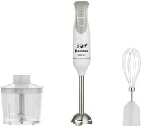 Блендер ВАСИЛИСА ВА-313A цвет: белый с серым, 1000 Вт, 2 скорости, измельчитель, венчик Р1-00016720