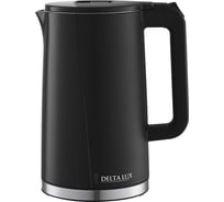 Чайник Delta LUX DE-1011 двойной корпус, 1,8 л, 2200 Вт, черный Р1-00021317