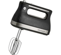 Миксер Delta LUX DE-7706 черный, 750 Вт, 4 насадки, 5 скоростных режимов Р1-00018344