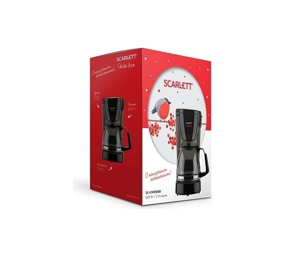 Капельная кофеварка Scarlett 600 Вт, объем кофейника, 0.75 л SC-CM33008