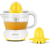 Соковыжималка для цитрусовых Kitfort бело-желтый КТ-1147-3