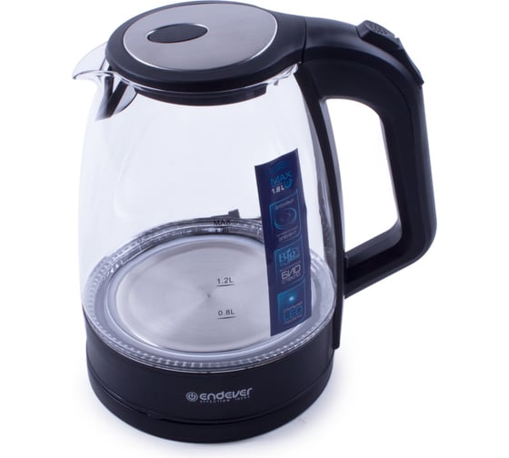 Электрический чайник ENDEVER Skyline, емкость 1,8 л, черный KR-326 G