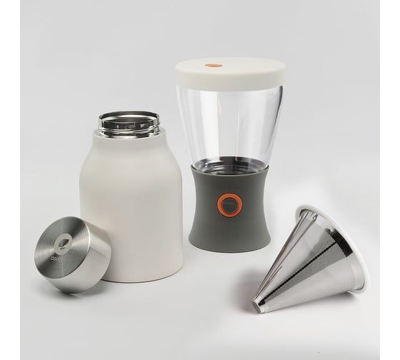 Портативная кофеварка Asobu Cold Brew 1 литр, белая KB900 White