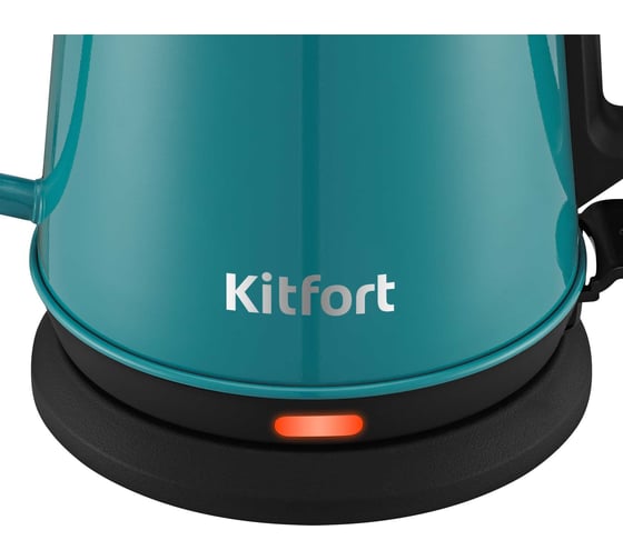 Чайник для варки кофе Kitfort черно-бирюзовый КТ-6194-2