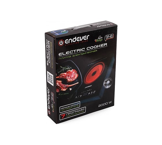Электрическая плитка со стеклокерамическим покрытием ENDEVER Skyline DP-43
