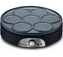 Электроблинница со сменными панелями Pullman PL-1161 1500 Вт, диаметр 37 см на 1 блин, 11 см на 7 оладий, керамическое антипригарное покрытие 00-00045776