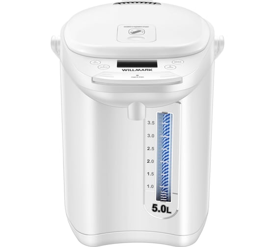 Поттер WILLMARK WAP-607W 5 л, функция очистка накипи, 6 температурных режимов, LED дисплей, белый 2000559
