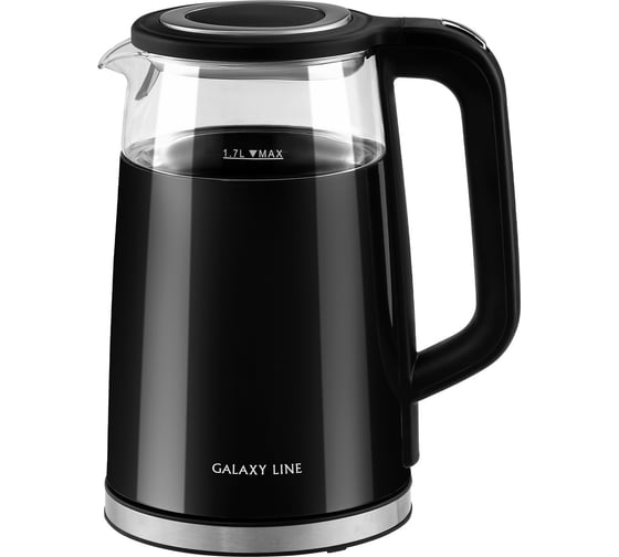 Электрический чайник Galaxy LINE GL 0342 2200 Вт, 220-240 В, 50 Гц, 1,7 л, регулировка температуры от 40 до 100 с, 4 режима кипячения, led-дисплей 7010103420
