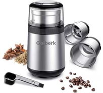 Кофемолка GELBERK 2 съемные чаши, нержавеющая сталь GL-CG550