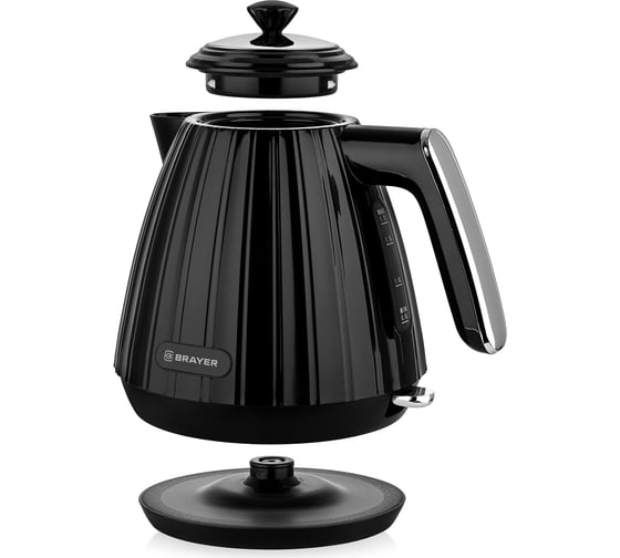 Электрический чайник BRAYER 1074BR 2200 Вт, 1.7 л, пластиковый корпус, VNQ by STRIX, автоотключение BR1074