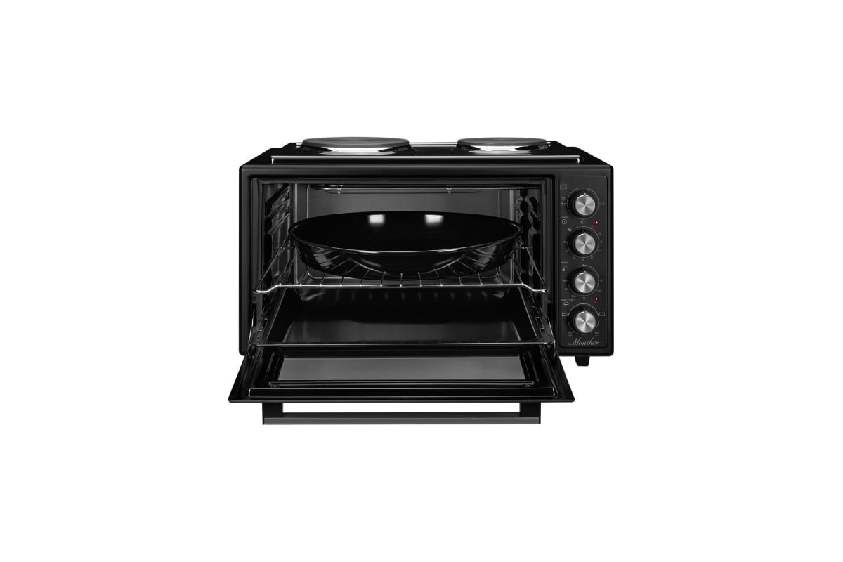 Мини-печь с конфорками MONSHER MMC 4850 Noir 76536 - выгодная цена ...
