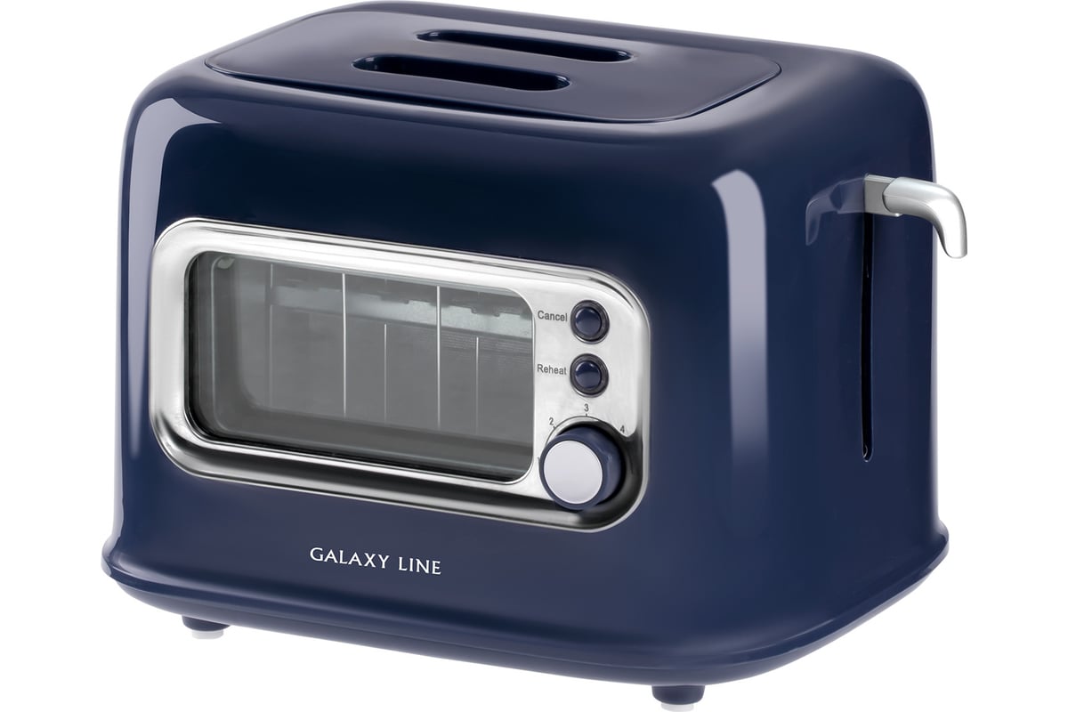 Тостер электрический Galaxy LINE GL 2913 900 Вт 7021329130 - выгодная цена,  отзывы, характеристики, фото - купить в Москве и РФ