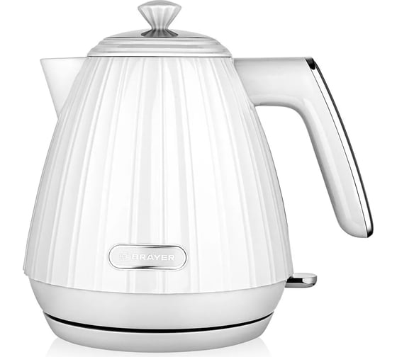Электрический чайник BRAYER 1074BR-WH 2200 Вт, 1.7 л, пластиковый корпус, VNQ by STRIX, автоотключение BR1074WH