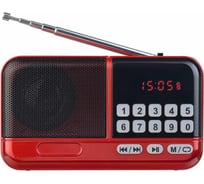 Цифровой радиоприемник Perfeo ASPEN FM MP3 красный 30013430