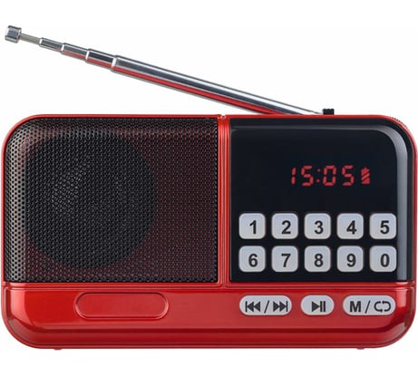 Цифровой радиоприемник Perfeo ASPEN FM MP3 красный 30013430