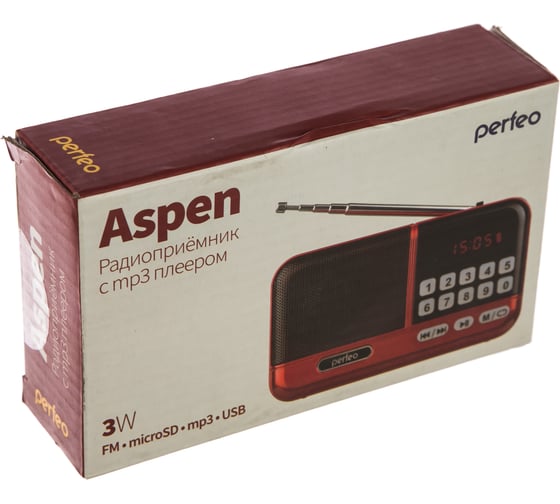 Цифровой радиоприемник Perfeo ASPEN FM MP3 серый 30013432