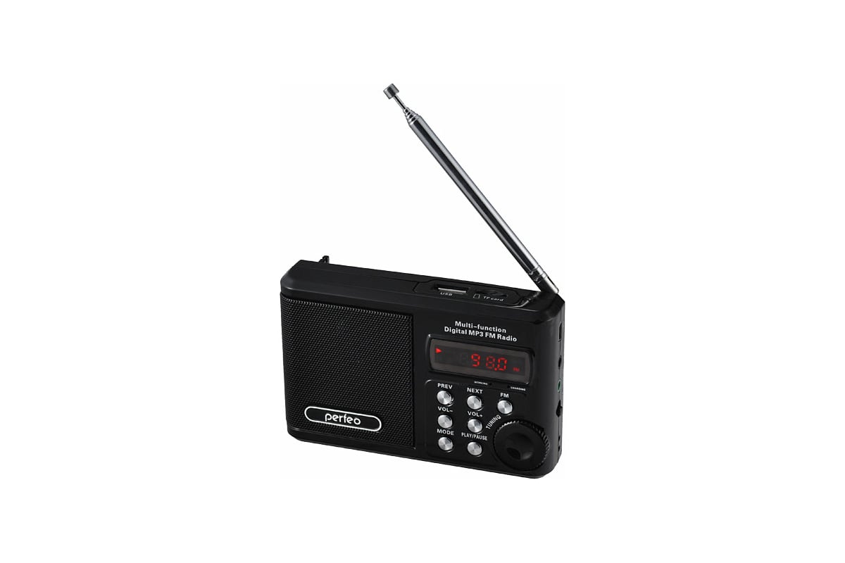 Мини аудио Perfeo Sound Ranger УКВ FM MP3 1000mAh черный 30002174