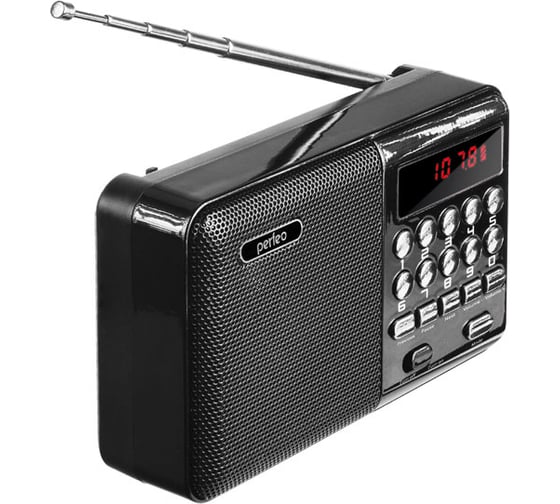 Радиоприемник цифровой Perfeo PALM черный 30012772