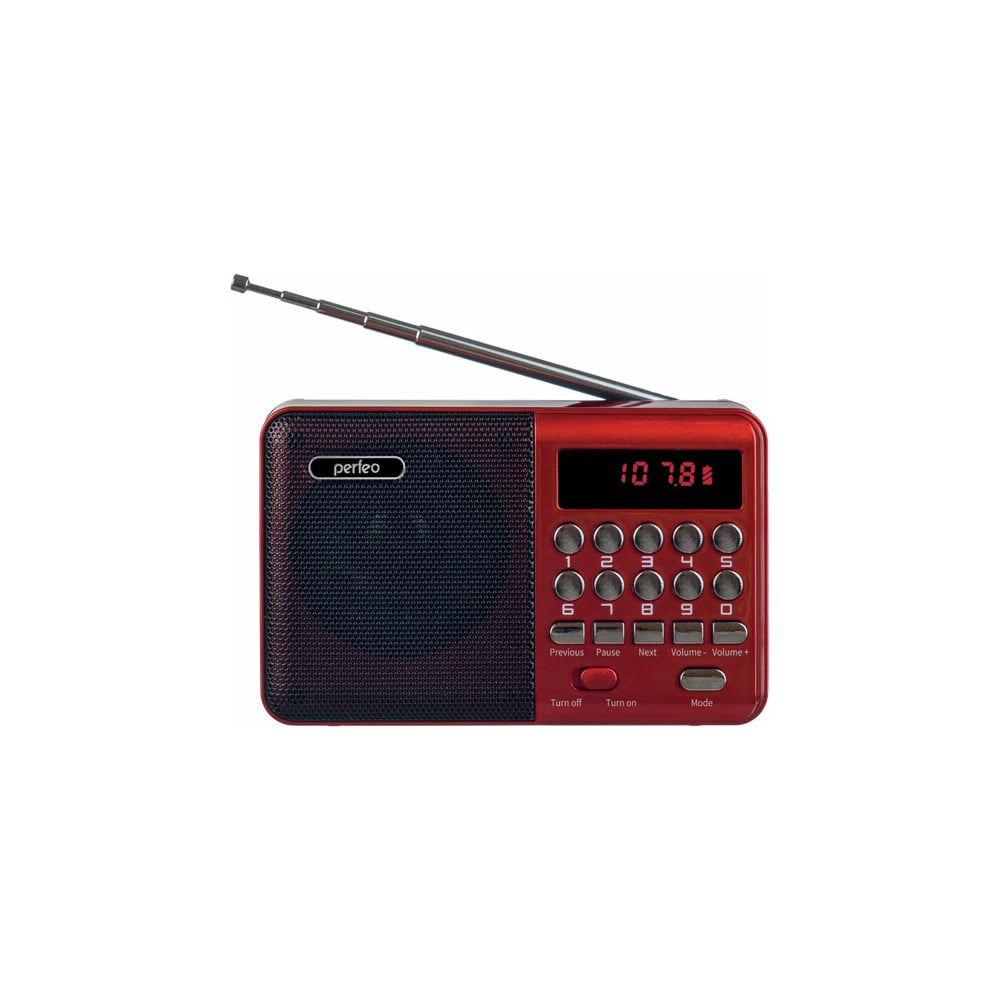 Радиоприемник цифровой Perfeo PALM красный 30012773 - выгодная цена ...