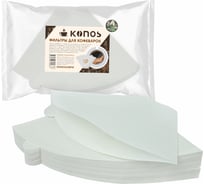 Фильтры для кофеварки капельного типа KONOS бумажные отбеленные, 80 шт, бренд KONOS4/80FW