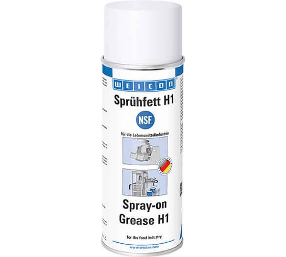 Смазка жировая пищевая Spray-on Grease H1 400 мл WEICON wcn11541400