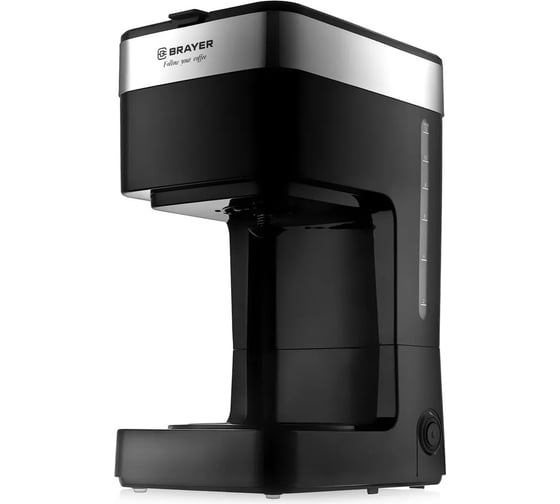 Кофеварка BRAYER 1126BR 900 Вт, 1.5 л, нейлоновый съемный фильтр, шкала BR1126