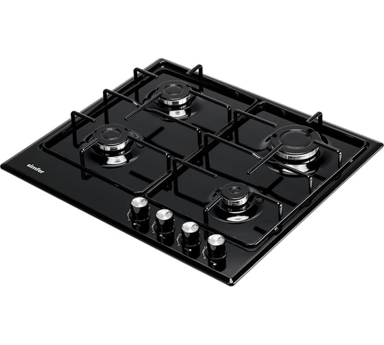 Газовая варочная панель SImfer с автоподжигом, черный H60V40B416