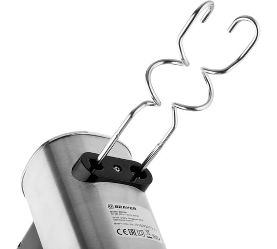 Миксер BRAYER 1306BR 800 Вт, 5 скоростных режимов, турбо, венчики, насадка для взбивания BR1306