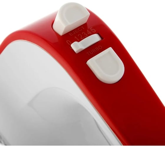 Миксер BRAYER 1307BR 600 Вт, 5 скоростных режимов, турбо, венчики, насадка для взбивания BR1307