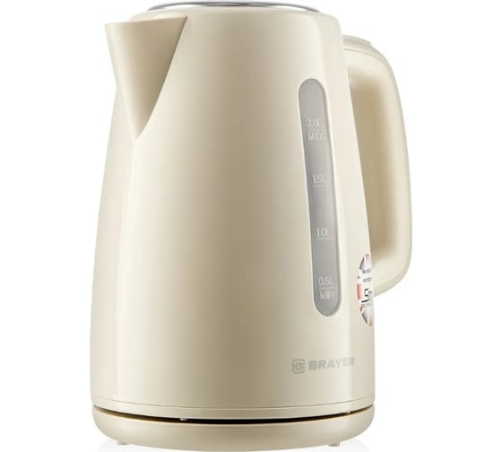 Чайник электрический BRAYER 1069BR 2200 Вт, 2 л, STRIX, пластиковый корпус, автоотключение при закипании BR1069