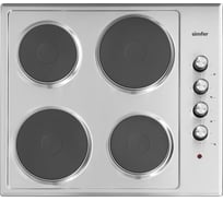 Электрическая варочная панель Simfer нержавеющая сталь, 4 конфорки H60E04M011
