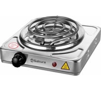 Электроплитка Sakura ПЭ-08Н 1500Вт 150мм нерж.сталь РТ-00069382