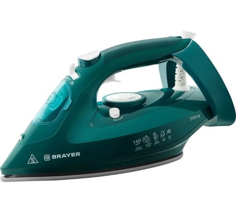 Паровой утюг BRAYER 4013BR 3100 Вт 265 мл 160 г/мин керам.подошва антикап разбрызг самоотчиска BR4013