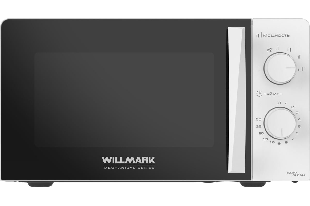 Микроволновая печь Willmark WMO-201MW 20 л, 700 Вт, механич.ПУ, ручка для  открывания дверцы, 6 уровней мощности, белая 2001123