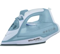 Утюг Willmark SI-2267CB 2200 Вт, керамическая подошва, 280 мл, самоочистка, паровой удар, шнур 1,8 м, NEW бело-серый 2000667